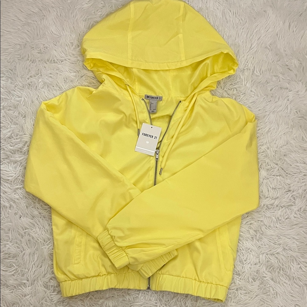 Yellow Lightweight Hooded Jacket